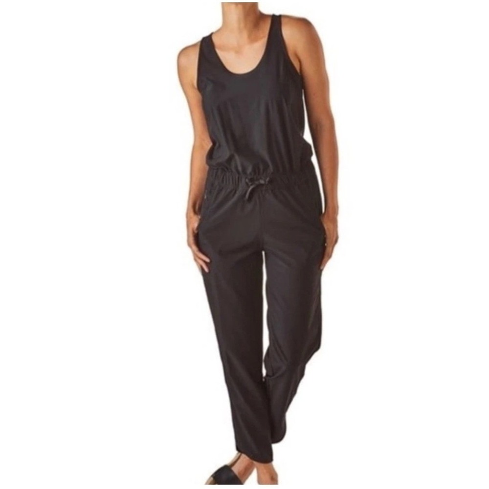 Patagonia Fleetwith Jumpsuit Black Women S Sporty Crossback Outdoor Active 56995